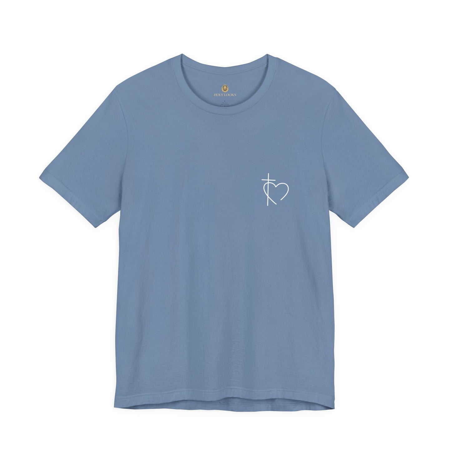 Minimalist Cross & Heart Christian T-Shirt