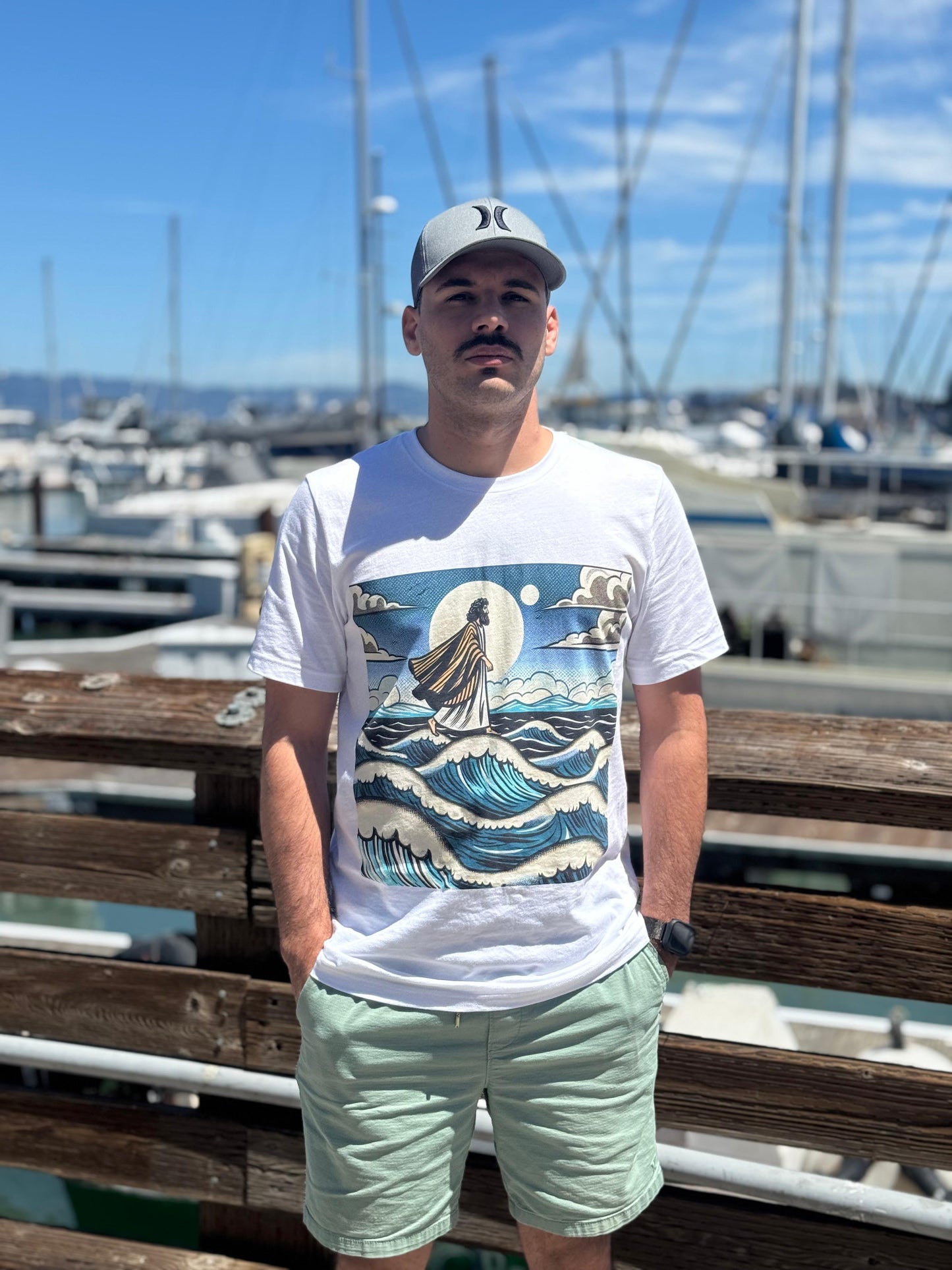 Jesus Walks on Water Unisex T-Shirt