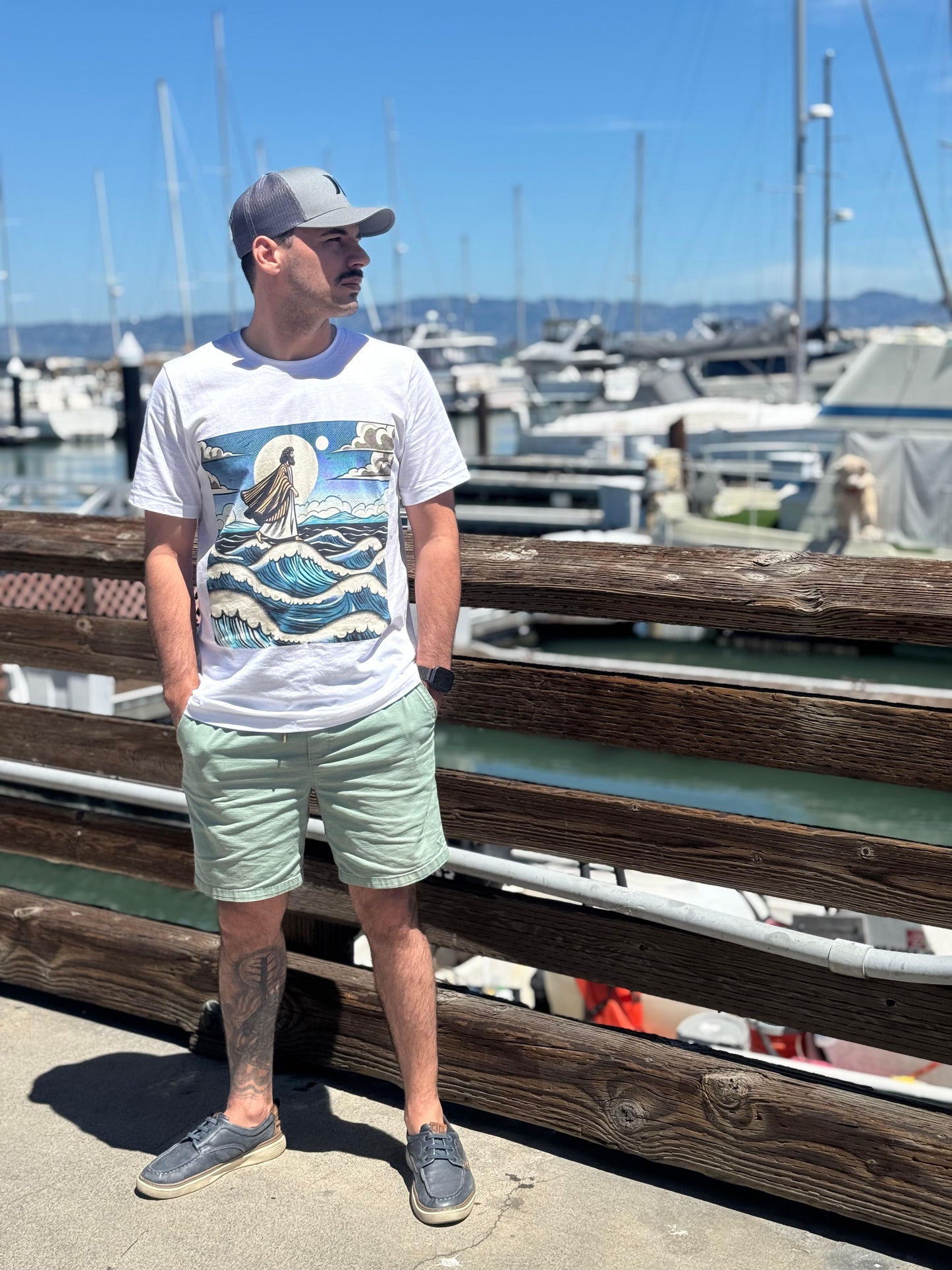 Jesus Walks on Water Unisex T-Shirt