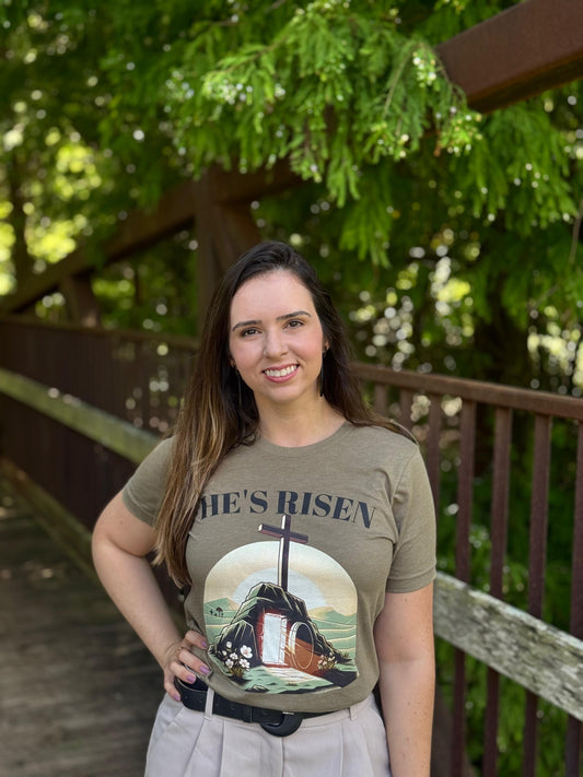 He Is Risen Unisex T-Shirt – Easter Faith Tee