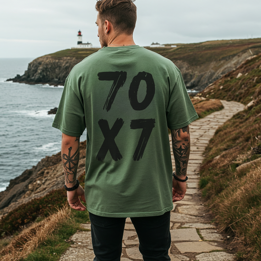 70x7 Forgiveness Tee | Matthew 18:22 Shirt