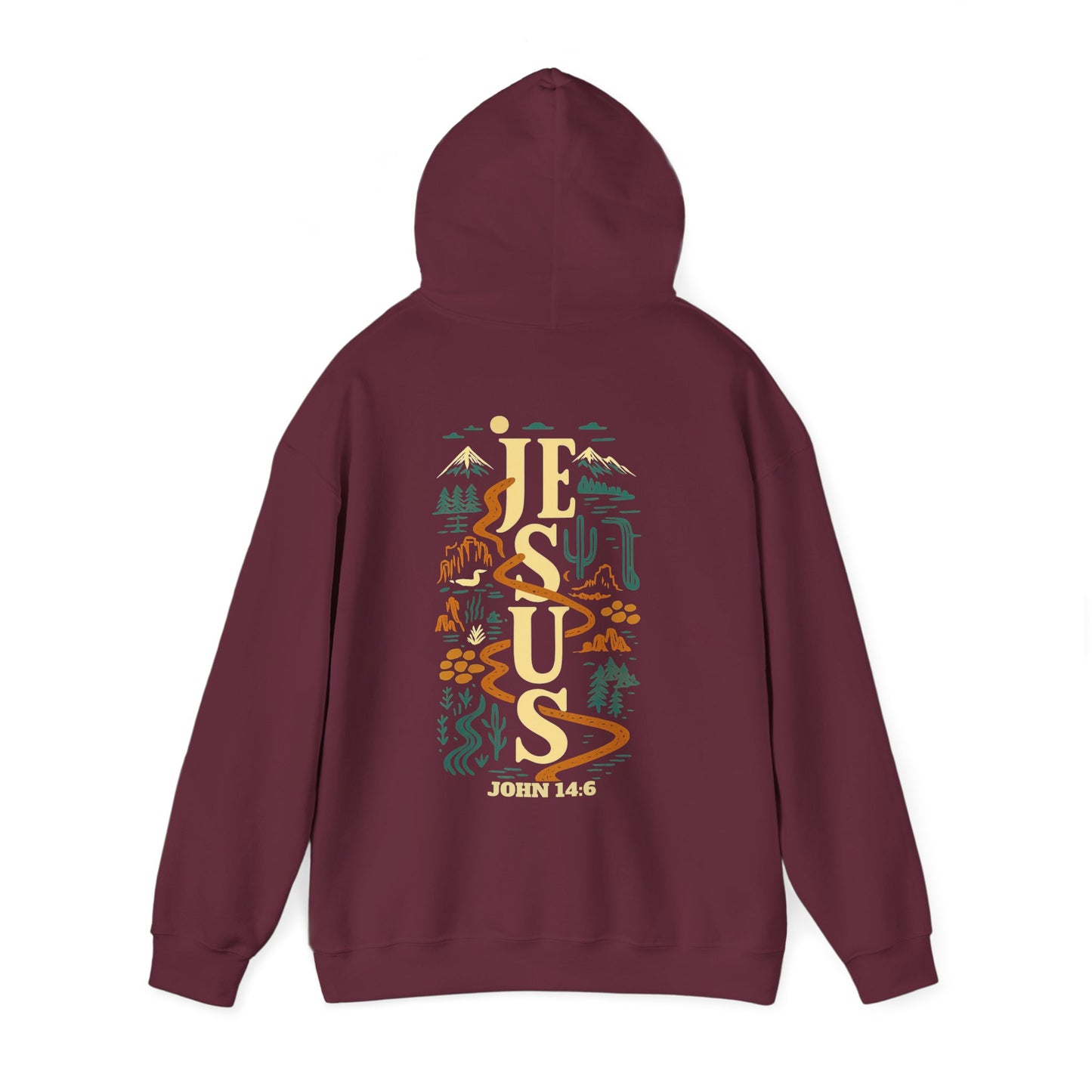 Jesus Is the Way Hoodie – John 14:6 Christian Path