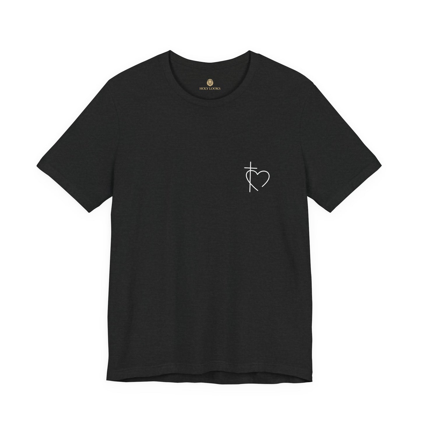 Minimalist Cross & Heart Christian T-Shirt