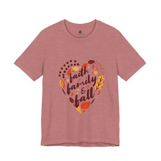 Faith, Family & Fall Christian T-Shirt