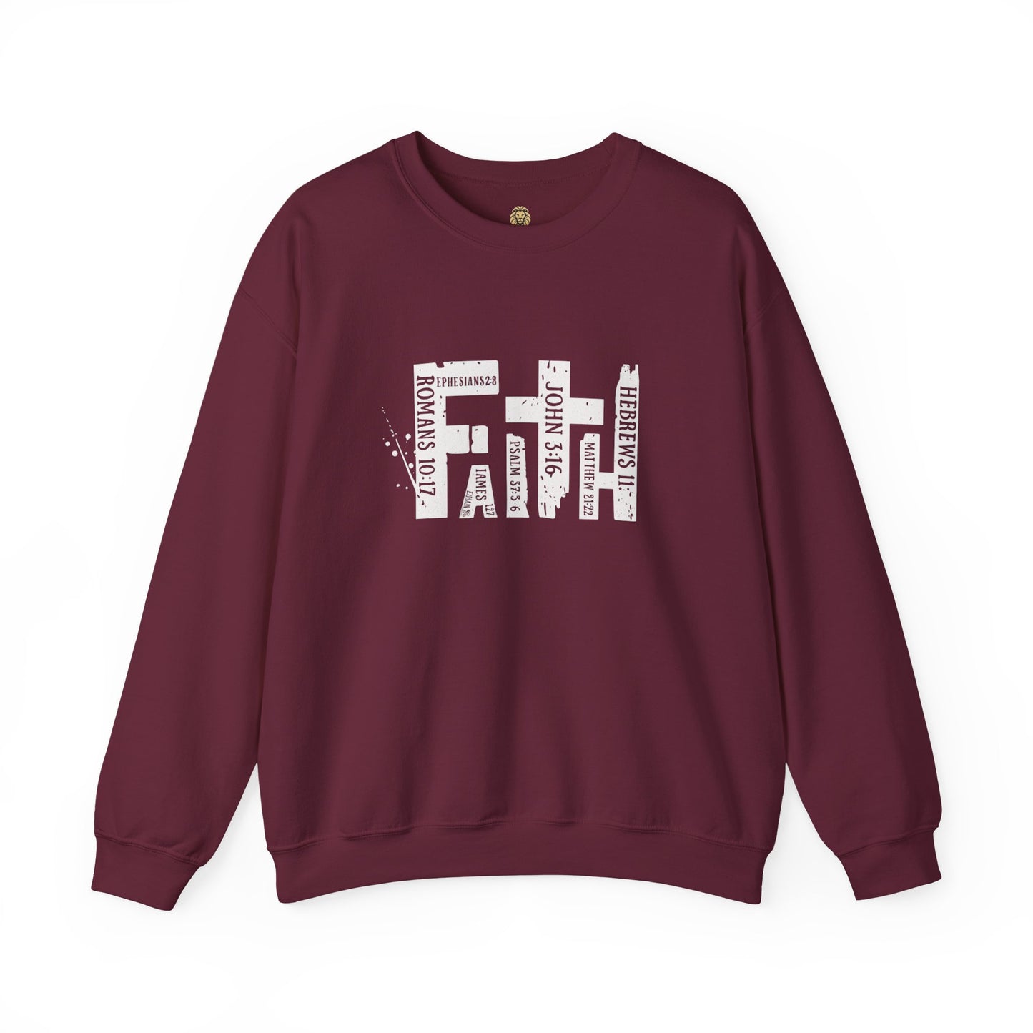 FAITH Bible Verse Crewneck | Scripture Word Art