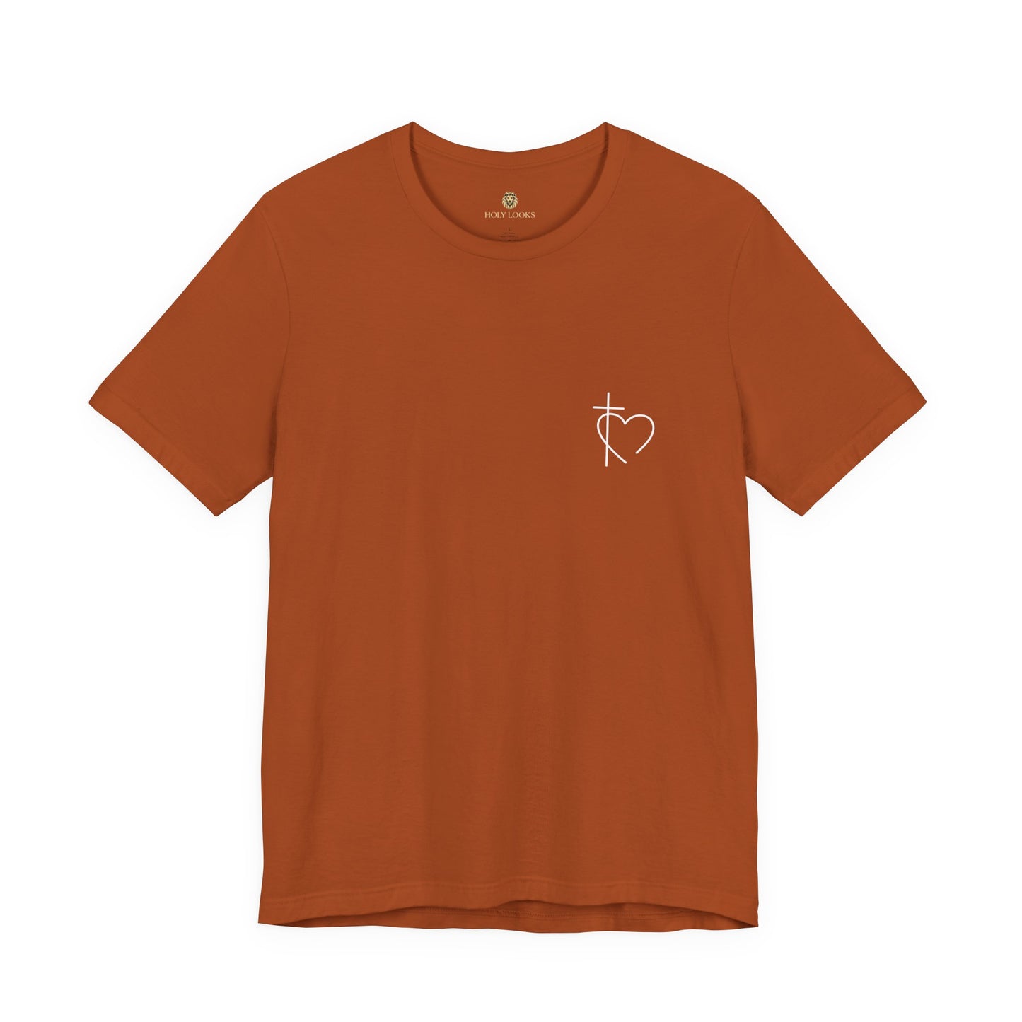 Minimalist Cross & Heart Christian T-Shirt