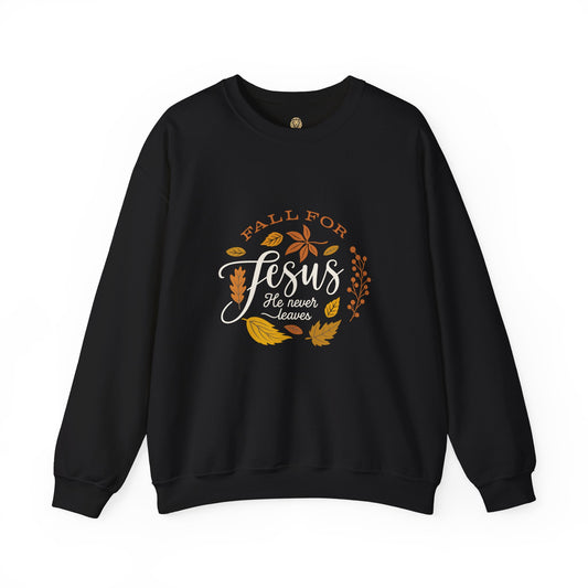 Fall for Jesus Crewneck – Christian Autumn Sweatshirt