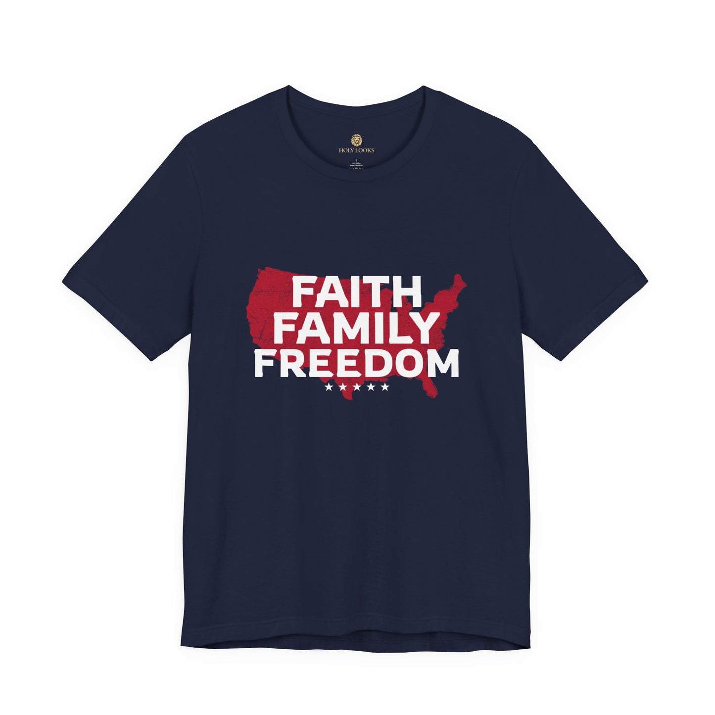Faith Family Freedom USA Christian Tee