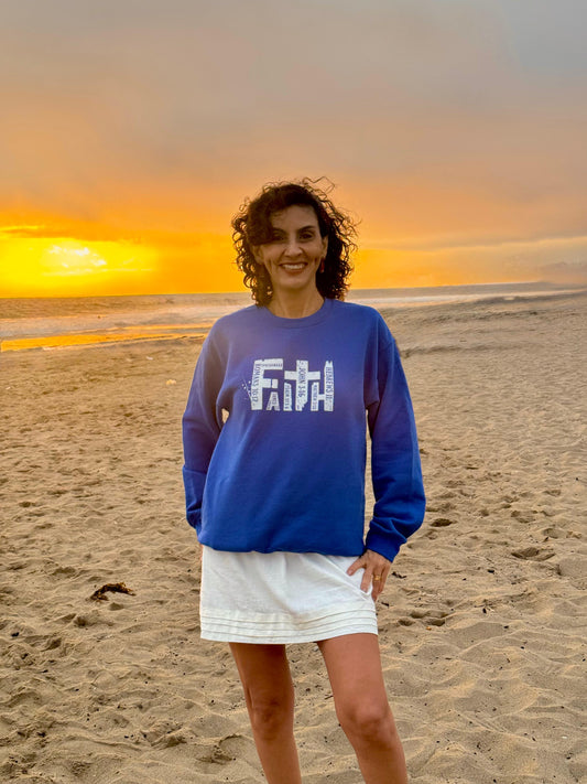 FAITH Bible Verse Crewneck | Scripture Word Art