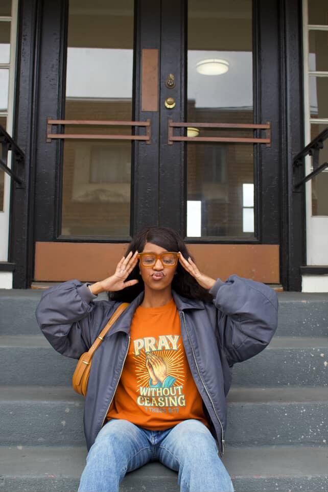 Pray Without Ceasing Tee – 1 Thess. 5:17