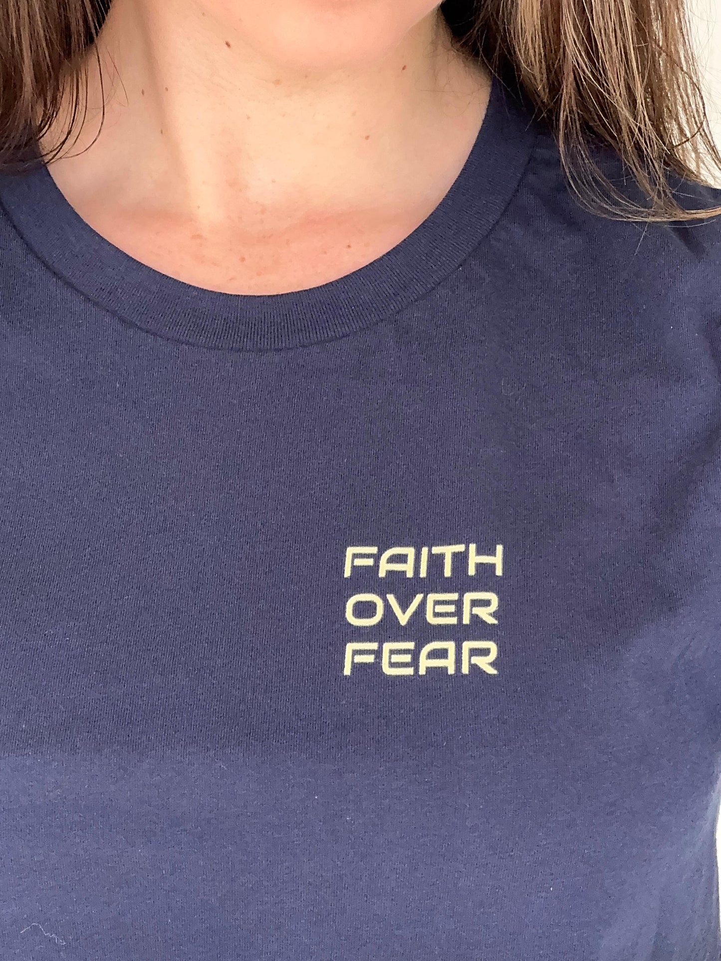 Faith Over Fear Minimalist Christian Shirt