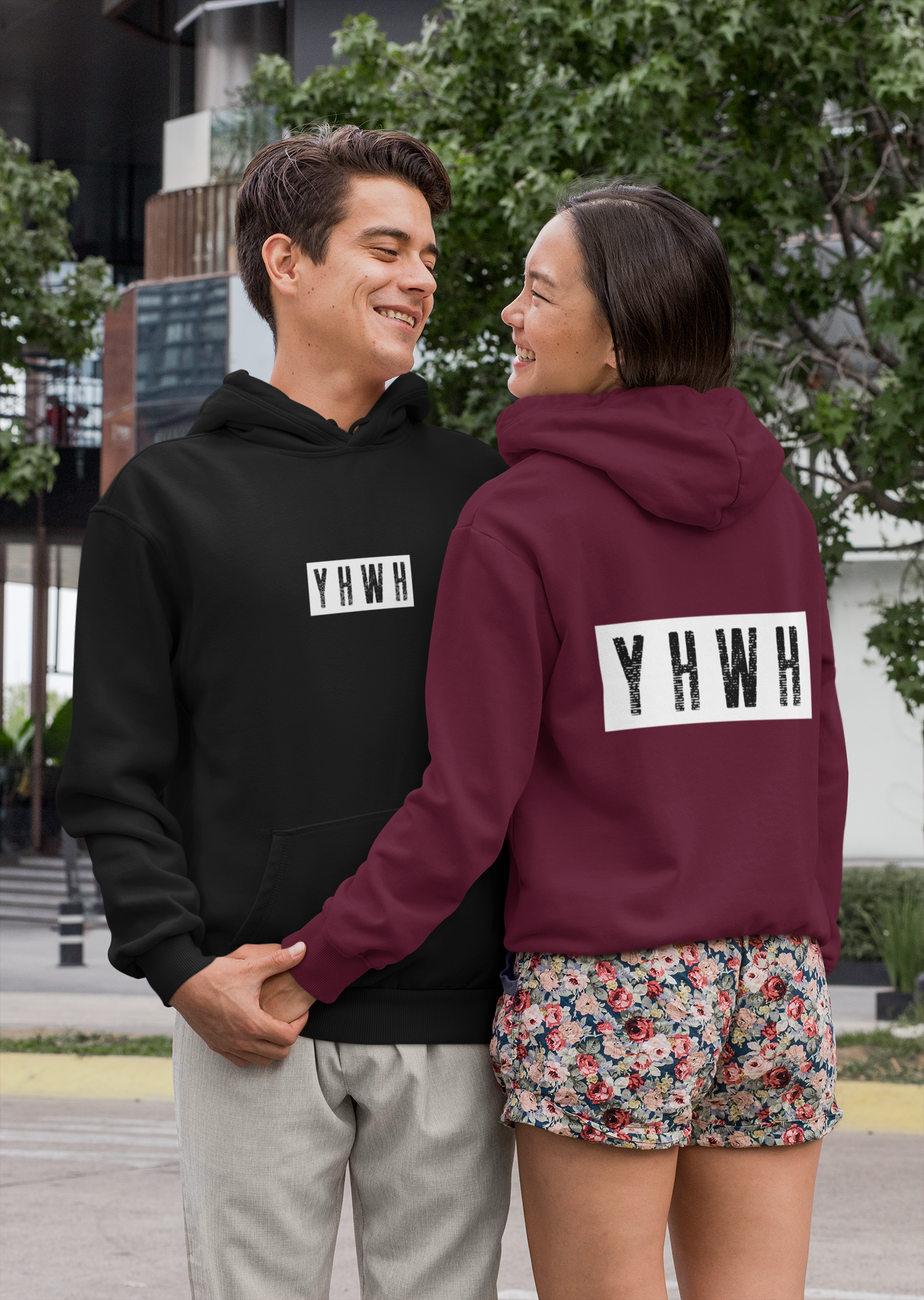 YHWH Hoodie – Minimalist Christian Sweatshirt