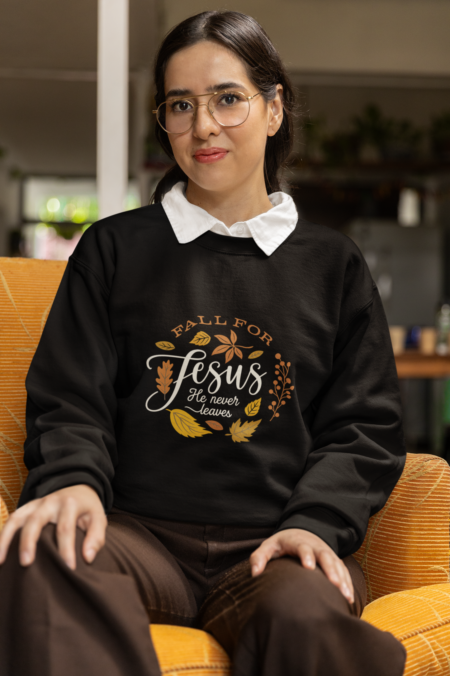 Fall for Jesus Crewneck – Christian Autumn Sweatshirt