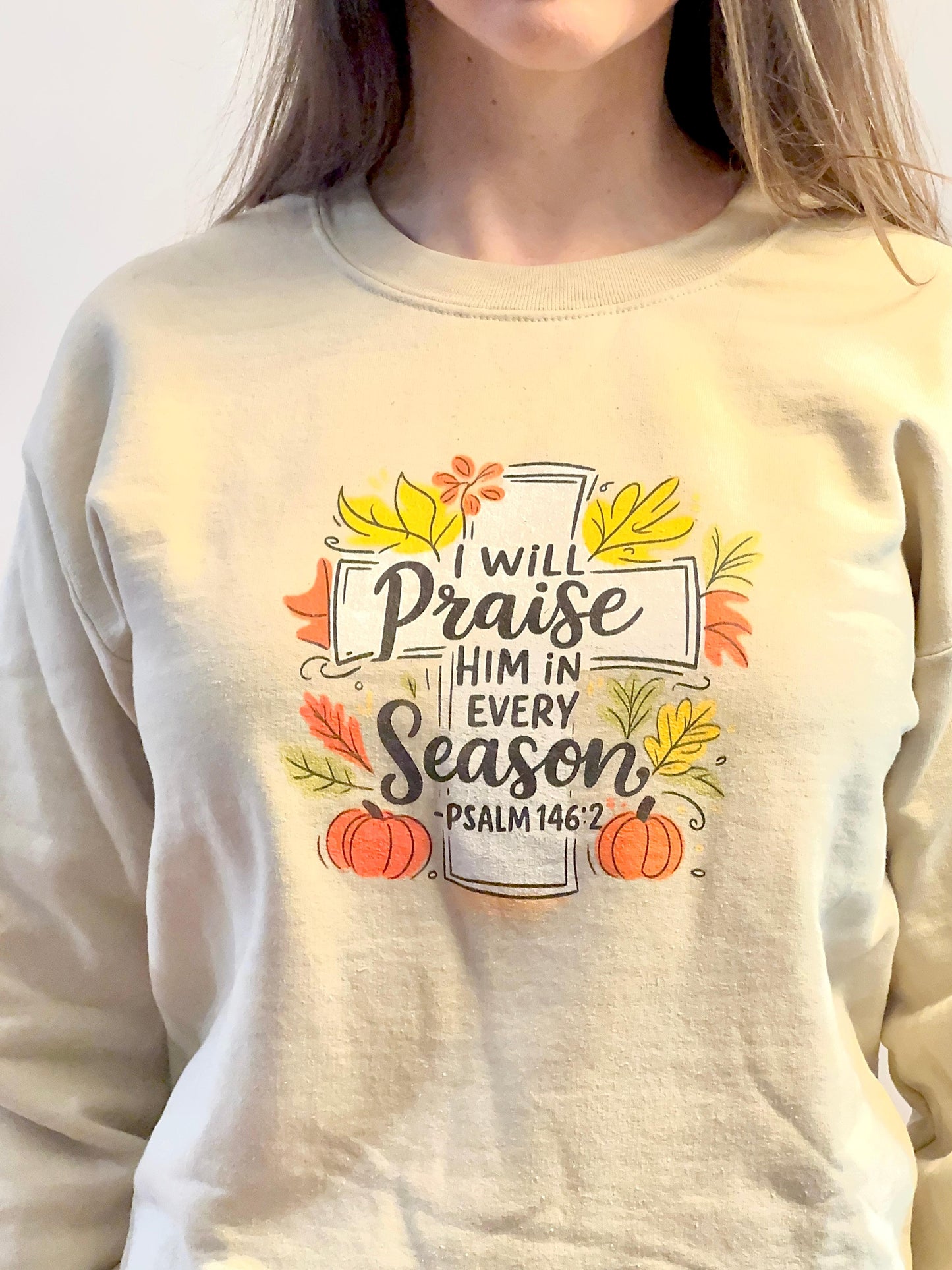 I Will Praise Him in Every Season Sweatshirt