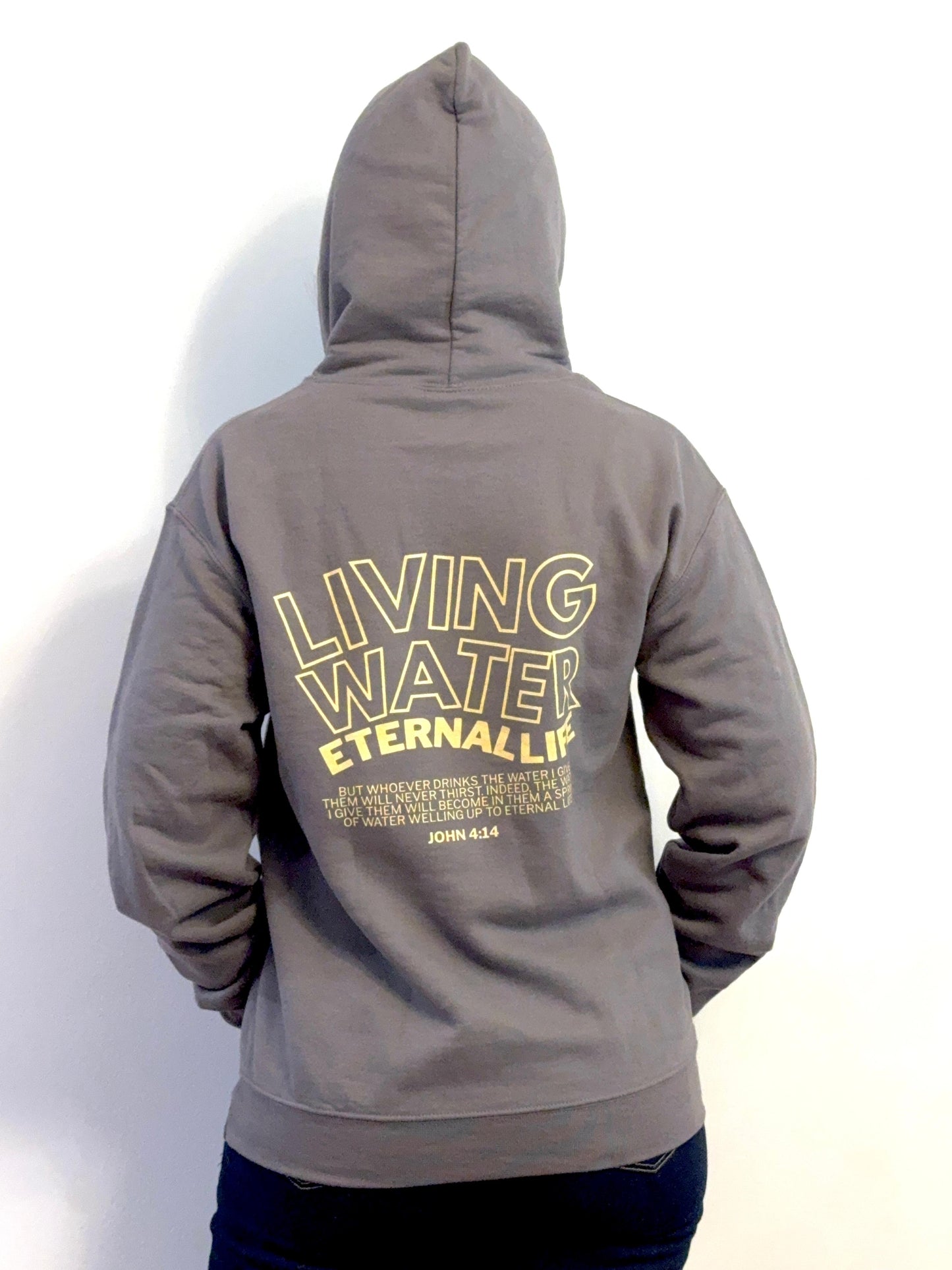 Living Water, Eternal Life - Christian Hoodie - John 4:14