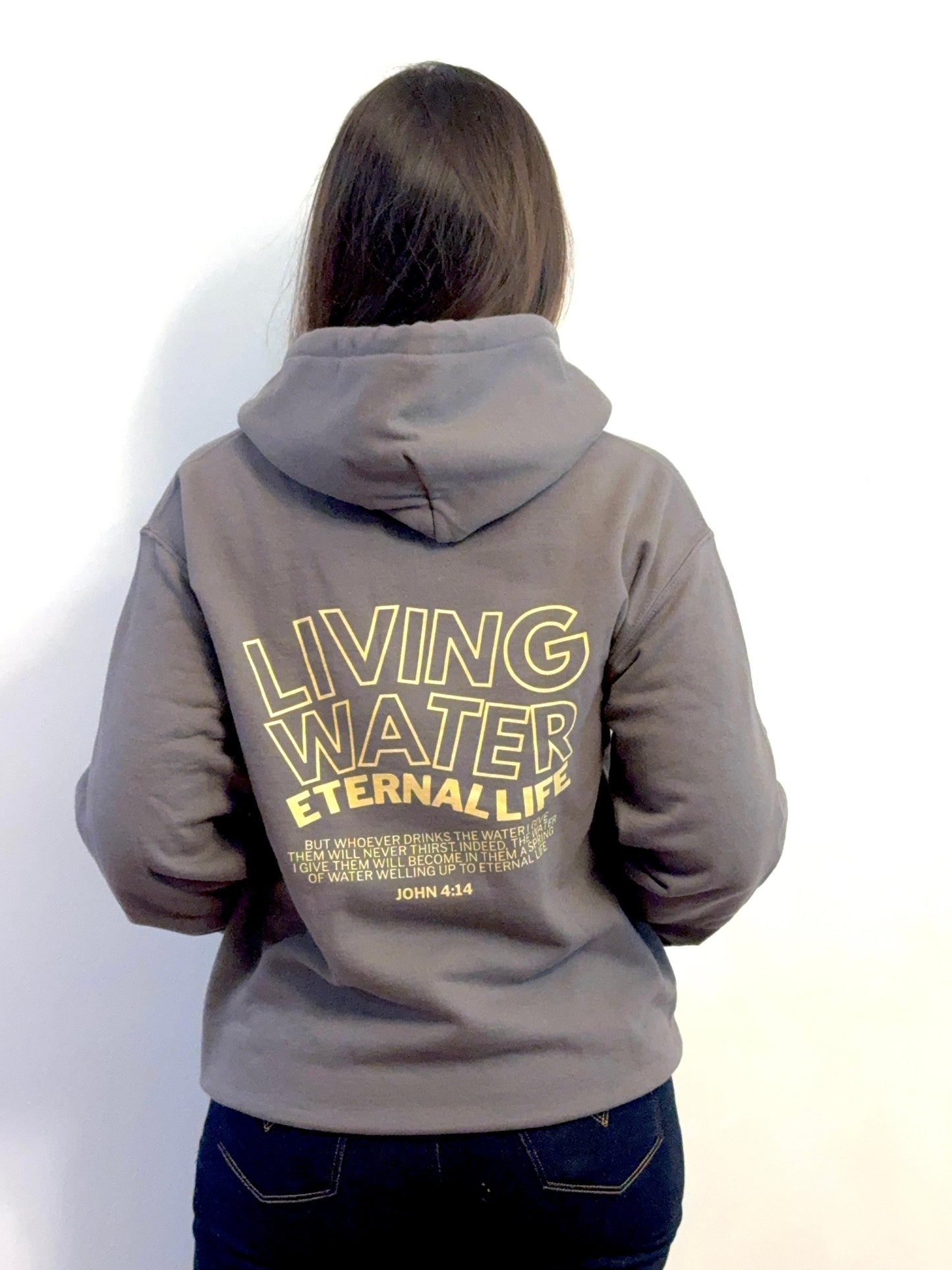 Living Water, Eternal Life - Christian Hoodie - John 4:14